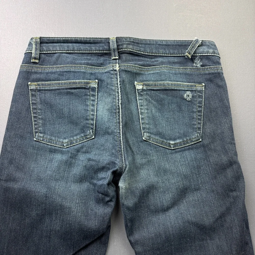 Michael Kors Jeans Women's 4 Bootcut Blue Faded Denim Dark Wash Classic - Picture 14 of 16